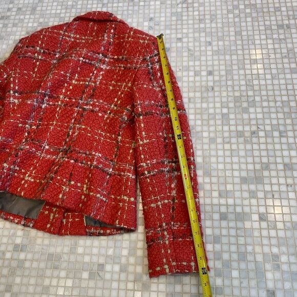 Retro 80s Pink Boucle Power Jacket - Picture 11 of 13